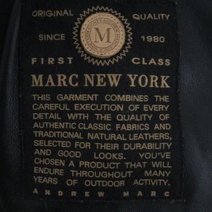 First Class Marc New York leather jacket XL